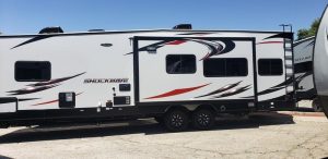 Shockwave Toy Hauler for rent Phoenix - Going Places RV Rentals Phoenix